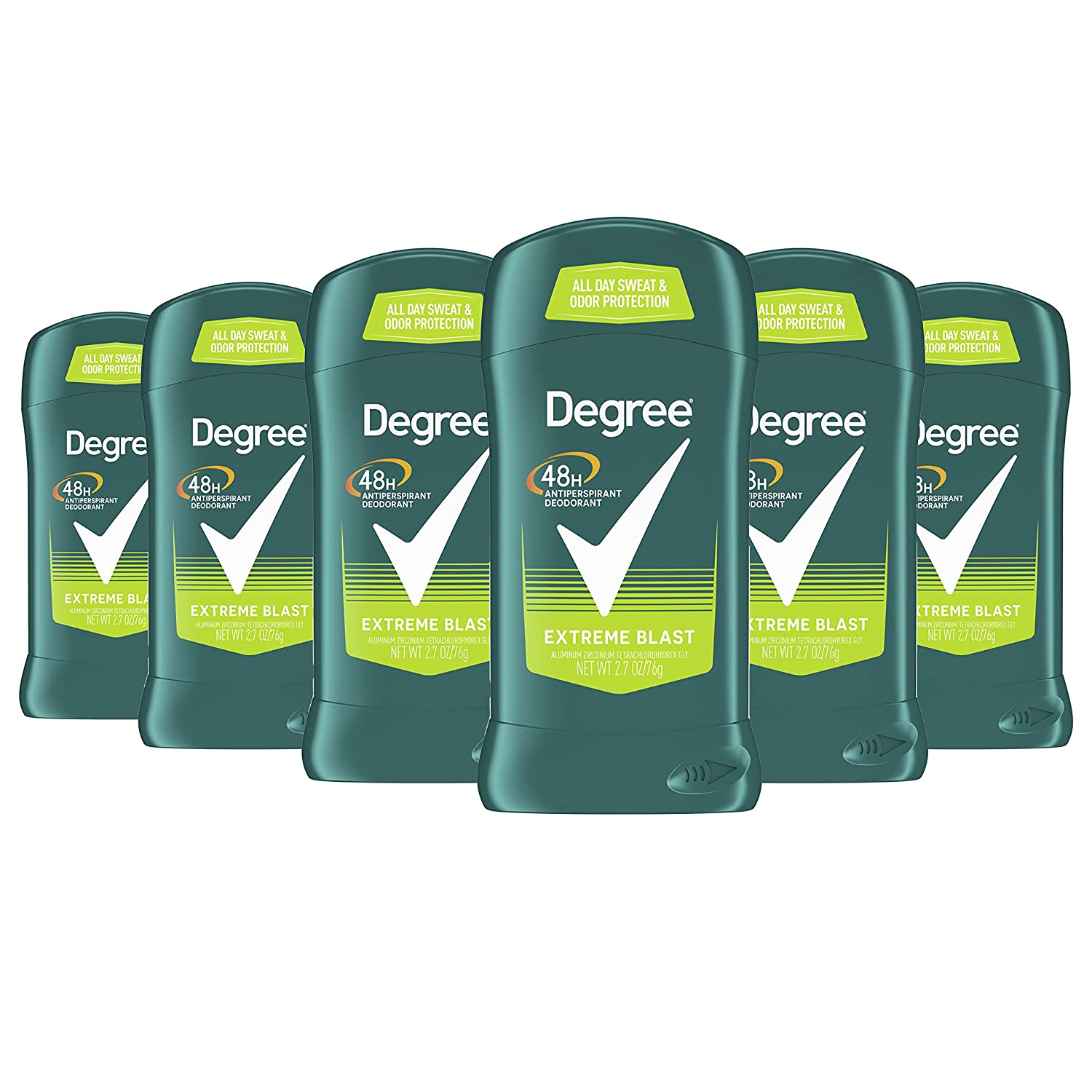230816080612825_1 Degree Men Original Protection Antiperspirant Deodorant 48-Hour Sweat and Odor Protection Extreme Blast Antiperspirant For Men 2.7 oz, Pack of 6 - Image 1